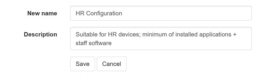 Copy configuration