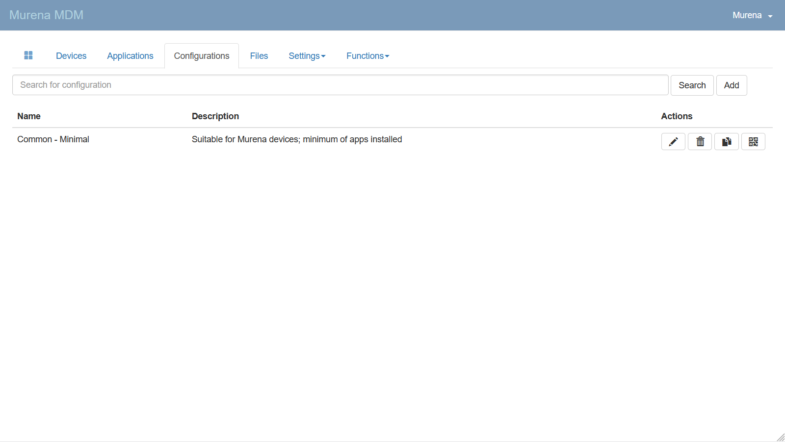 Configuration management access