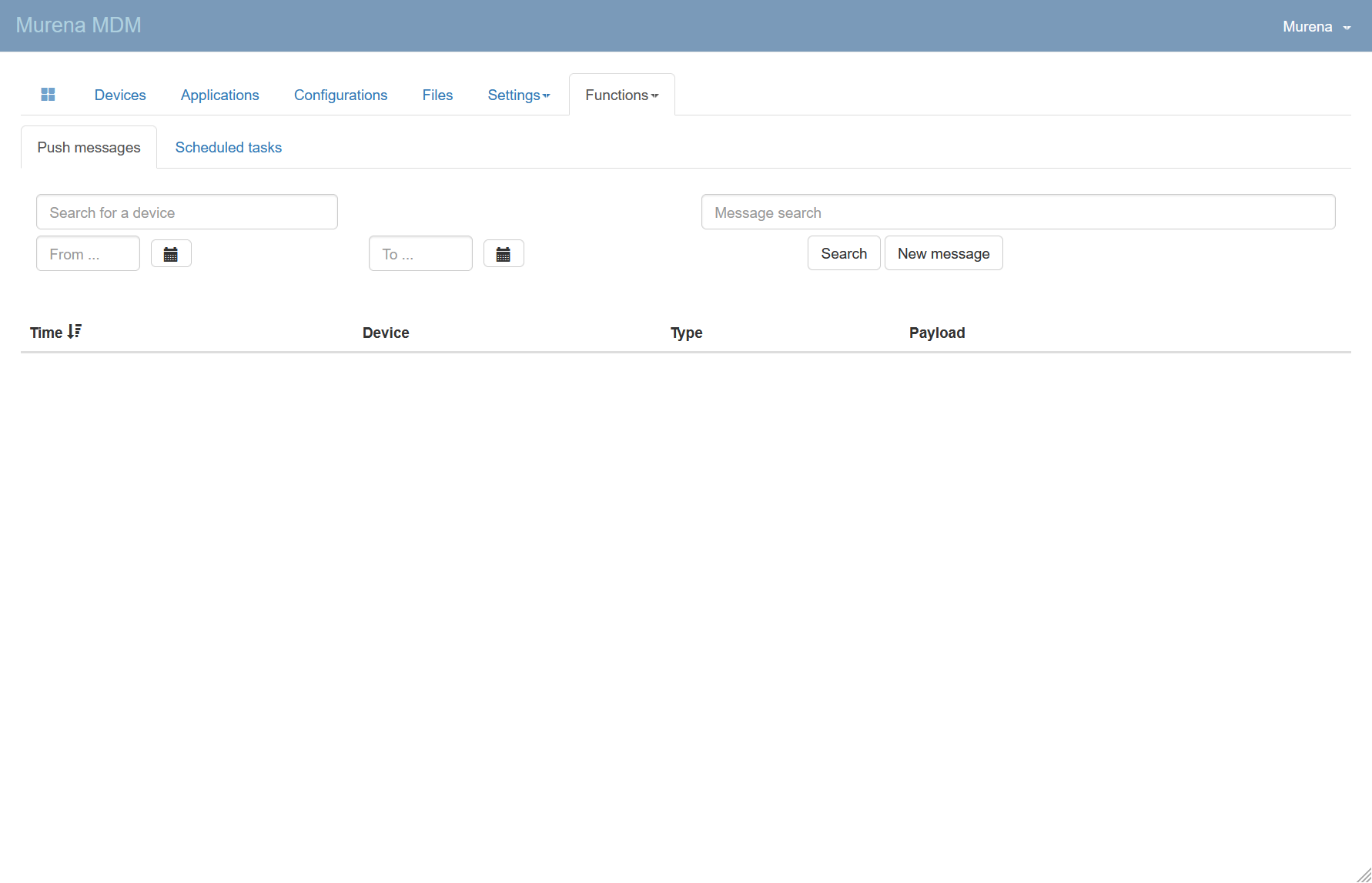 Push Message access